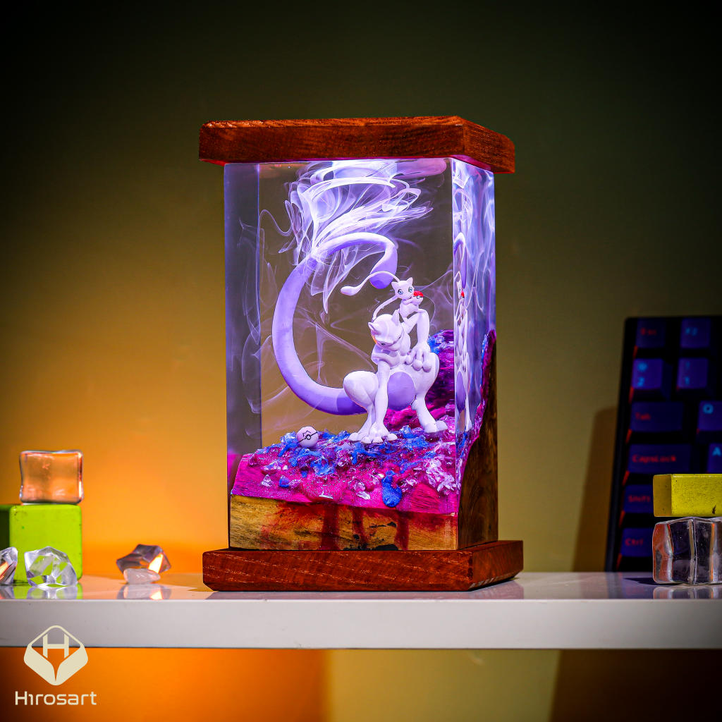 MEW and MEWTWO Epoxy Lamp - Image 7
