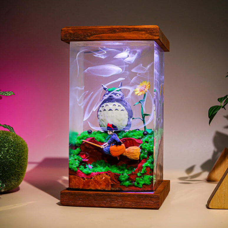 Totoro and Kiki Epoxy Night Light - Image 7