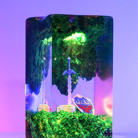 Zelda Shield and Master Sword Night Light - Image 2