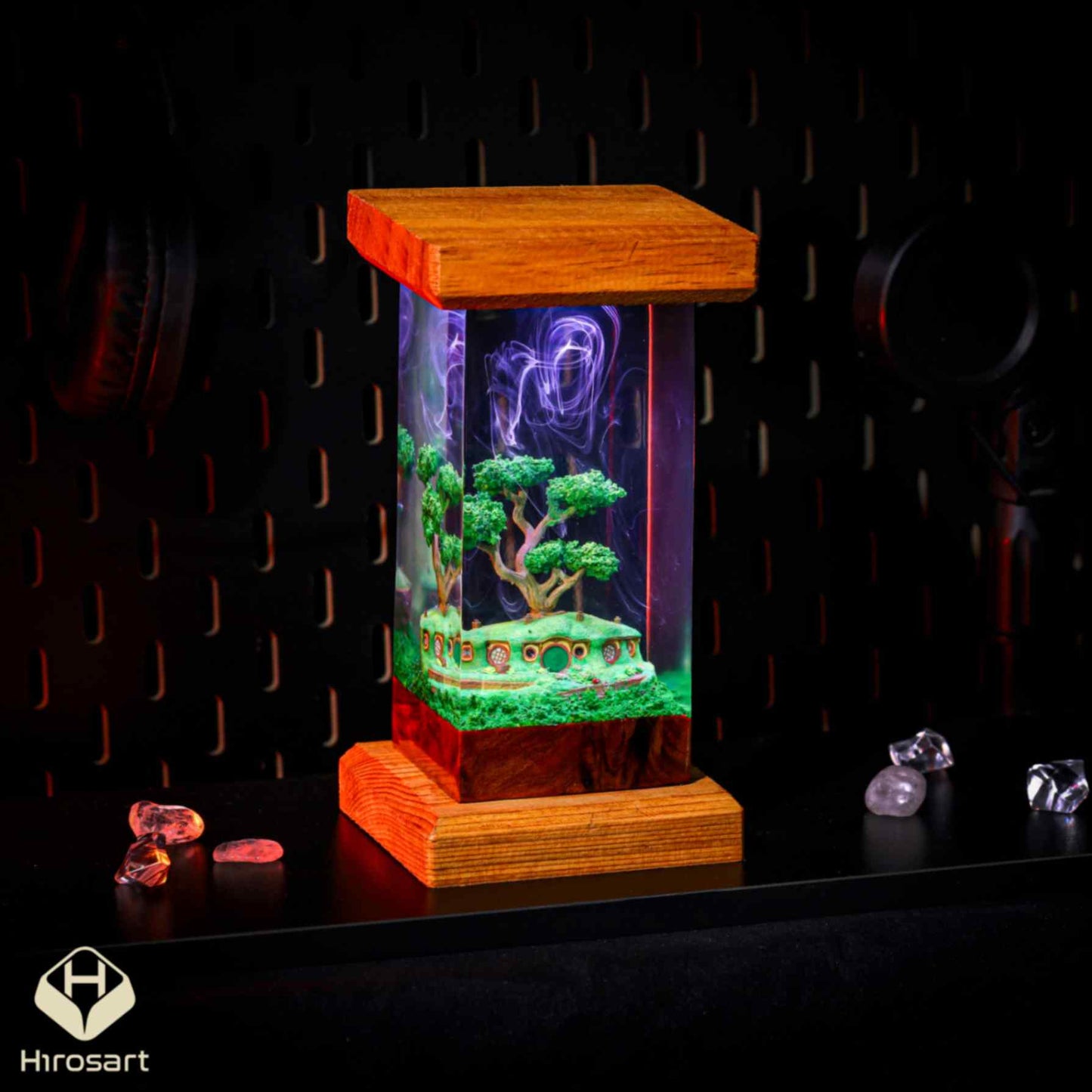 Hobbiton Bonsai Pot Epoxy Lamp - Image 8