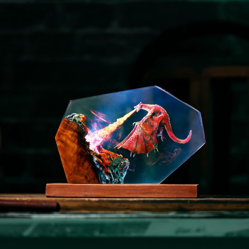 Meleys Dragon Breathing Fire Lamp - Image 8