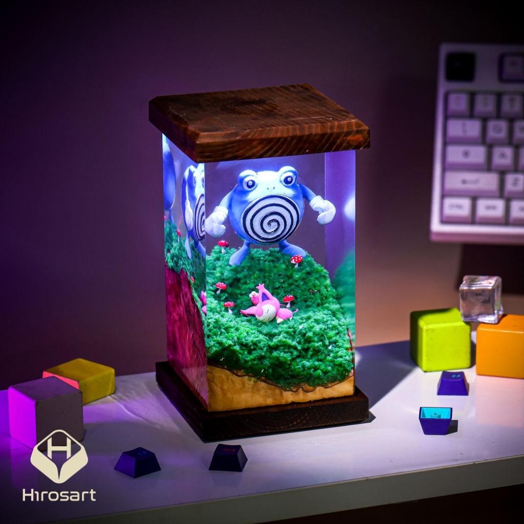 Polliwhirl Pokemon Epoxy Night Light - Image 9