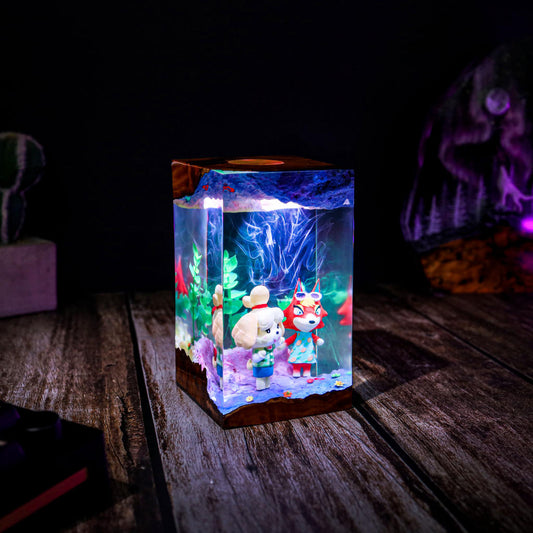 Animal Crossing Isabelle and Audie Night Light - Image 2