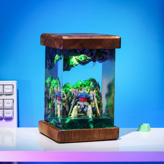 BROKEN Gundam in Deep Ocean Epoxy Lamp - Image 2