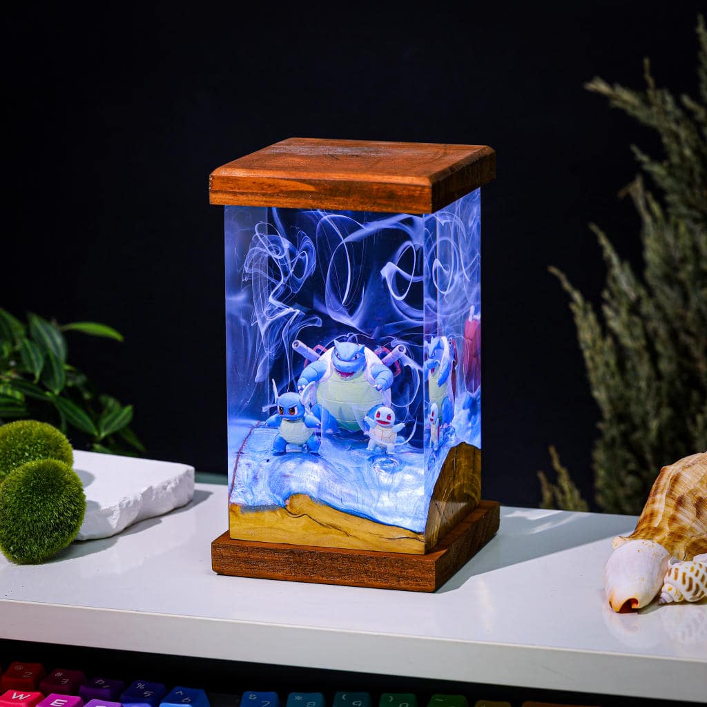 Blastoise Pokemon Epoxy Lamp - Image 6