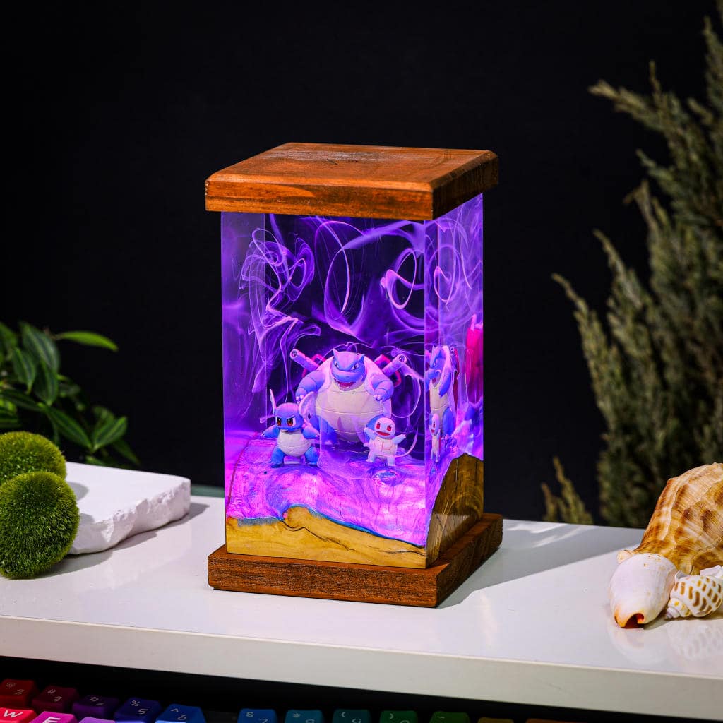 Blastoise Pokemon Epoxy Lamp - Image 4