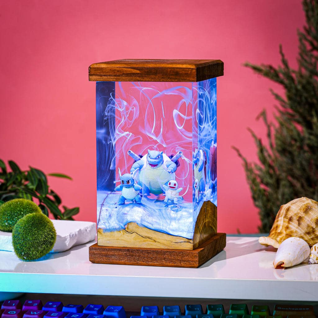 Blastoise Pokemon Epoxy Lamp - Image 3