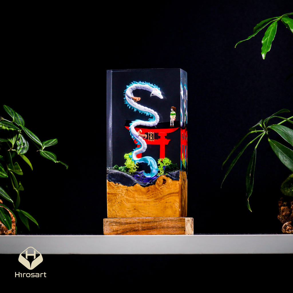 Chihiro and Haku Epoxy Night Light - Image 7