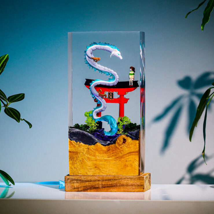 Chihiro and Haku Epoxy Night Light - Image 5