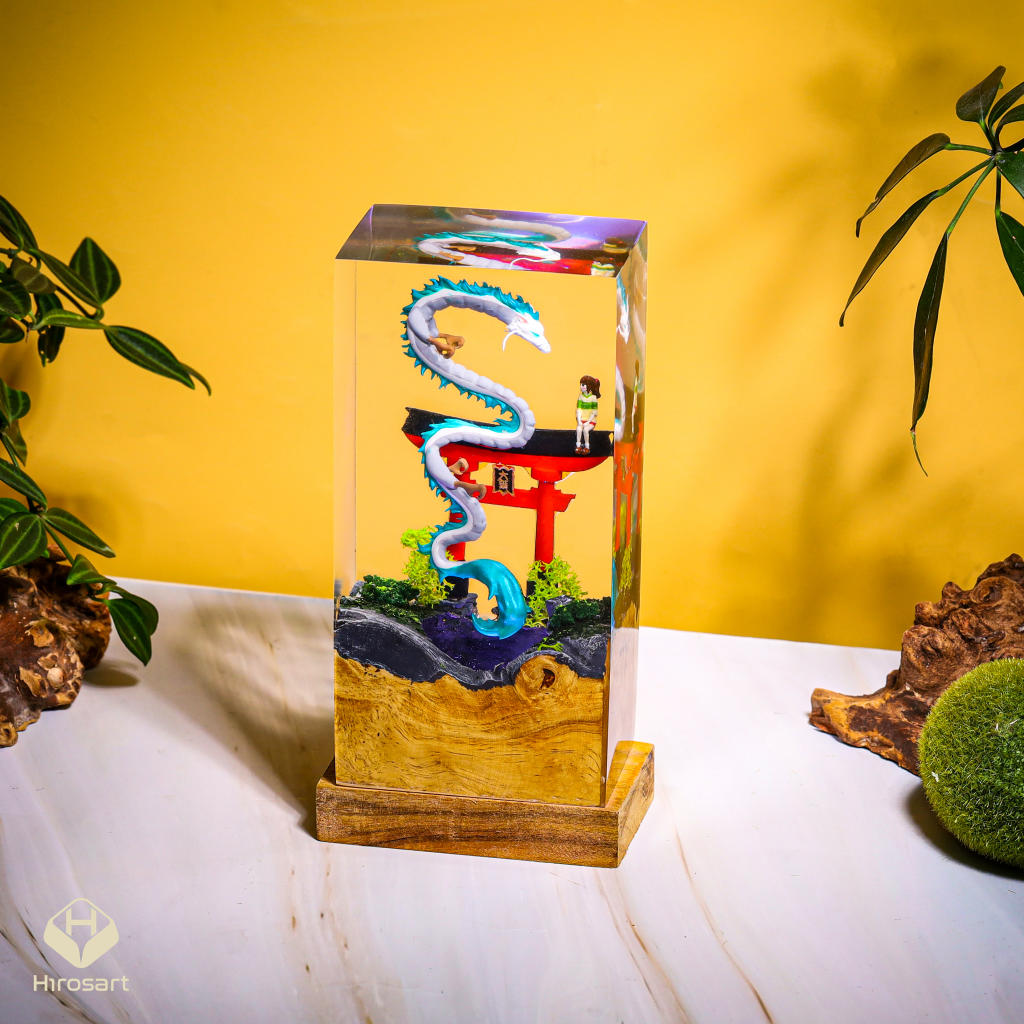 Chihiro and Haku Epoxy Night Light - Image 3