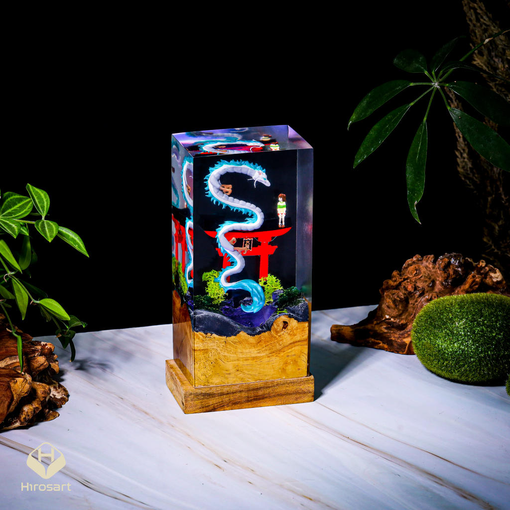 Chihiro and Haku Epoxy Night Light - Image 2