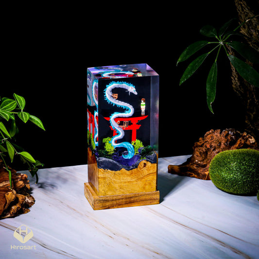 Chihiro and Haku Epoxy Night Light - Image 2