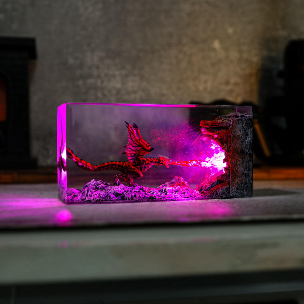 Cuboid Fire Breathing Dragon Night Light - Image 5