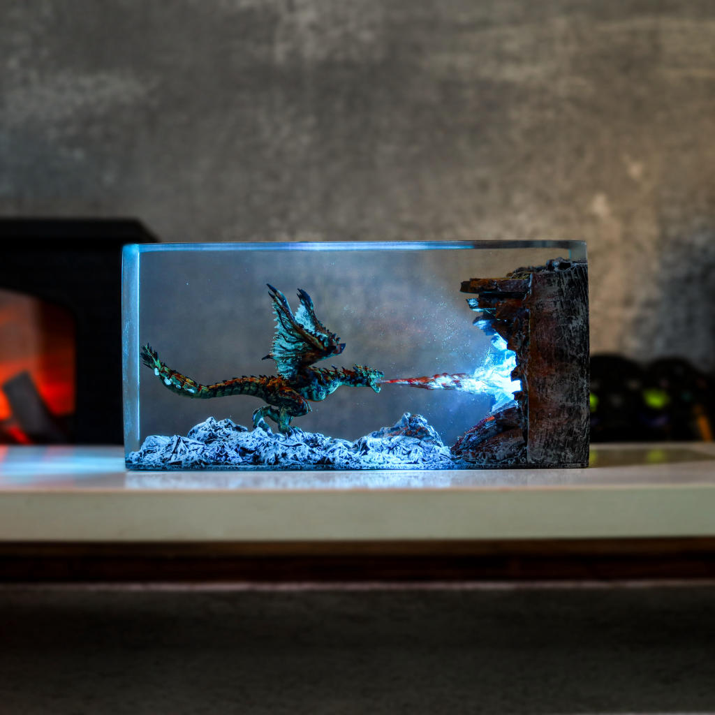 Cuboid Fire Breathing Dragon Night Light - Image 6