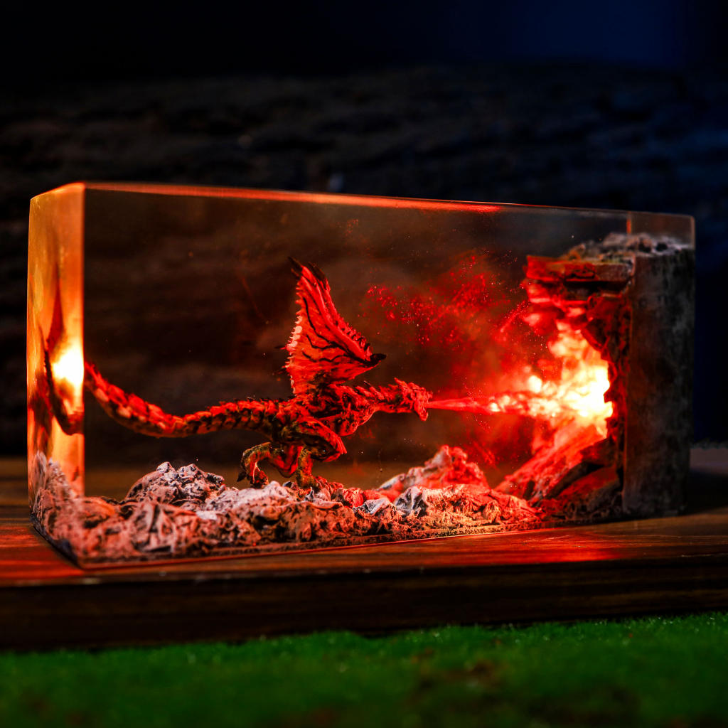Cuboid Fire Breathing Dragon Night Light - Image 10