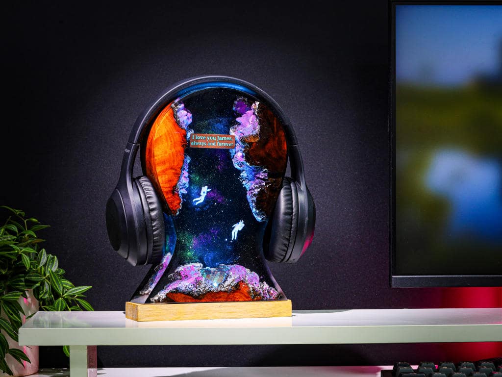 Custom Galaxy Headphone Stand - Image 5