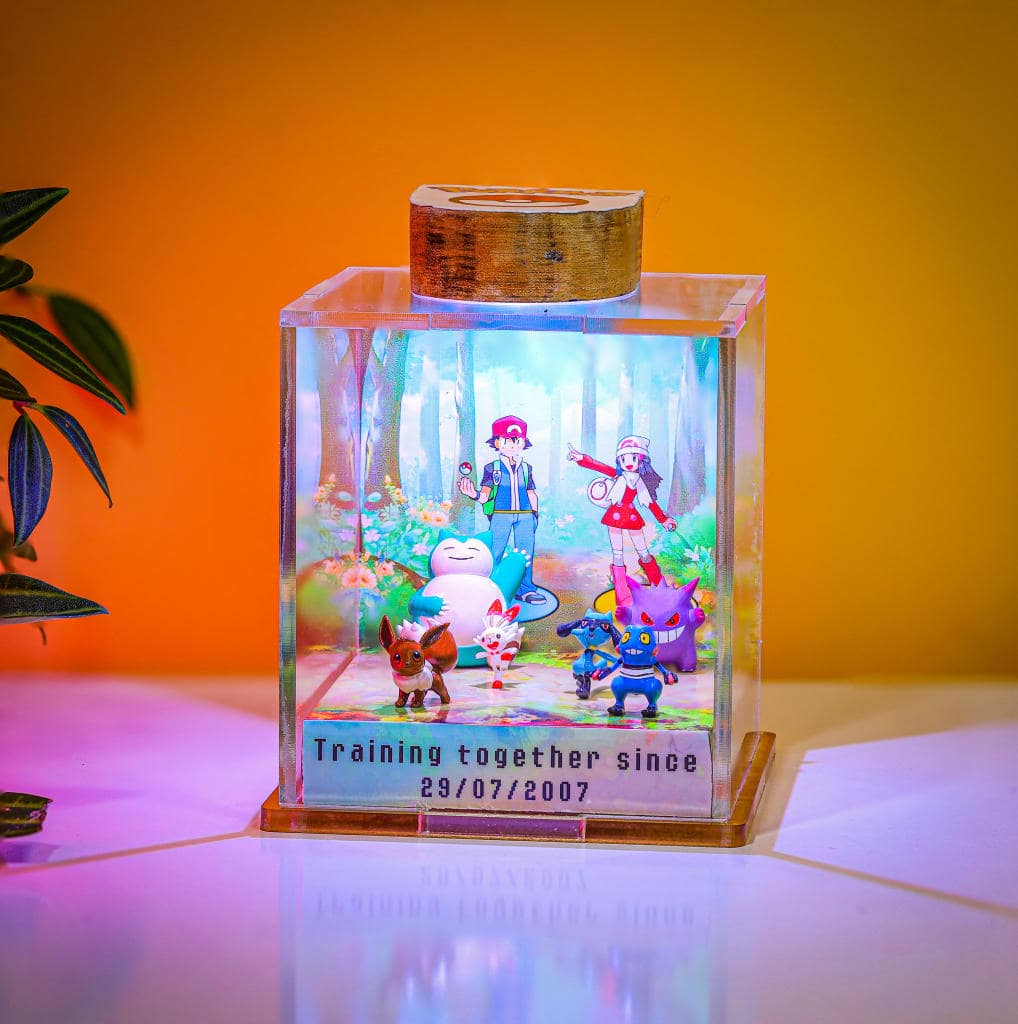 CUSTOMIZABLE Pokemon Anniversary Epoxy Lamp - Image 3