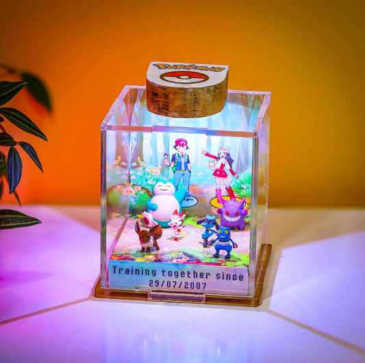 CUSTOMIZABLE Pokemon Anniversary Epoxy Lamp - Image 2