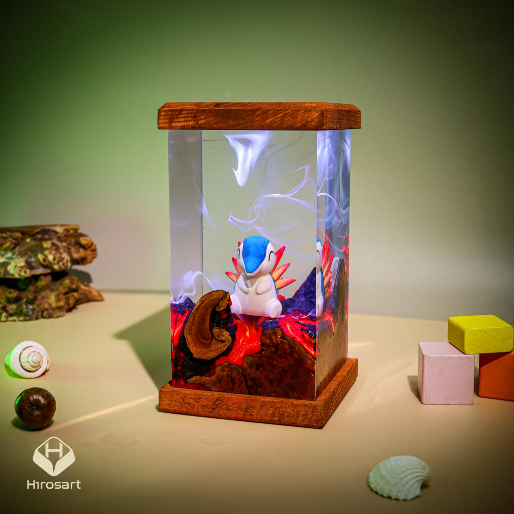 Cyndaquil Pokémon Resin Lamp - Image 2