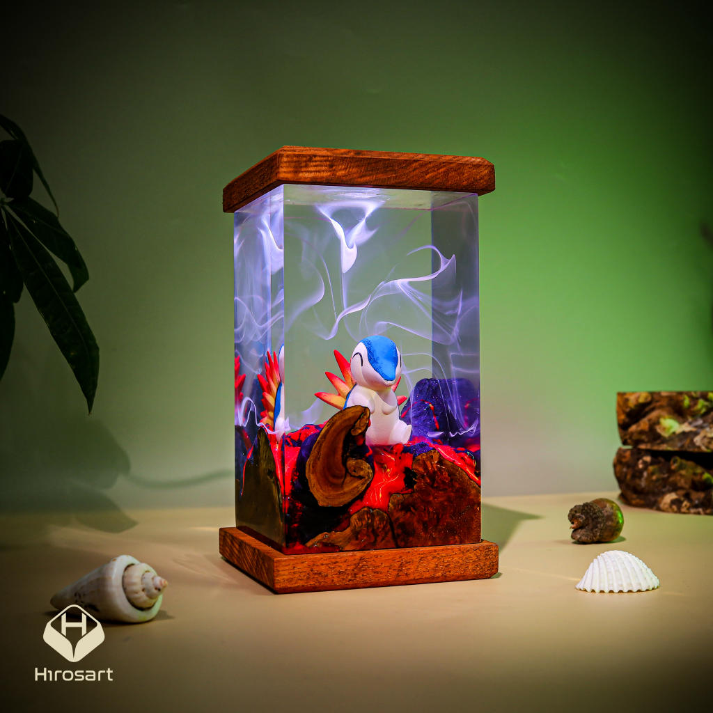Cyndaquil Pokémon Resin Lamp - Image 6