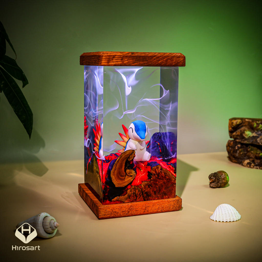Cyndaquil Pokémon Resin Lamp - Image 7