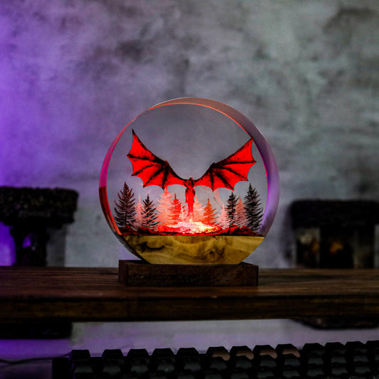 Dragon Breathing Fire Night Lamp - Image 2