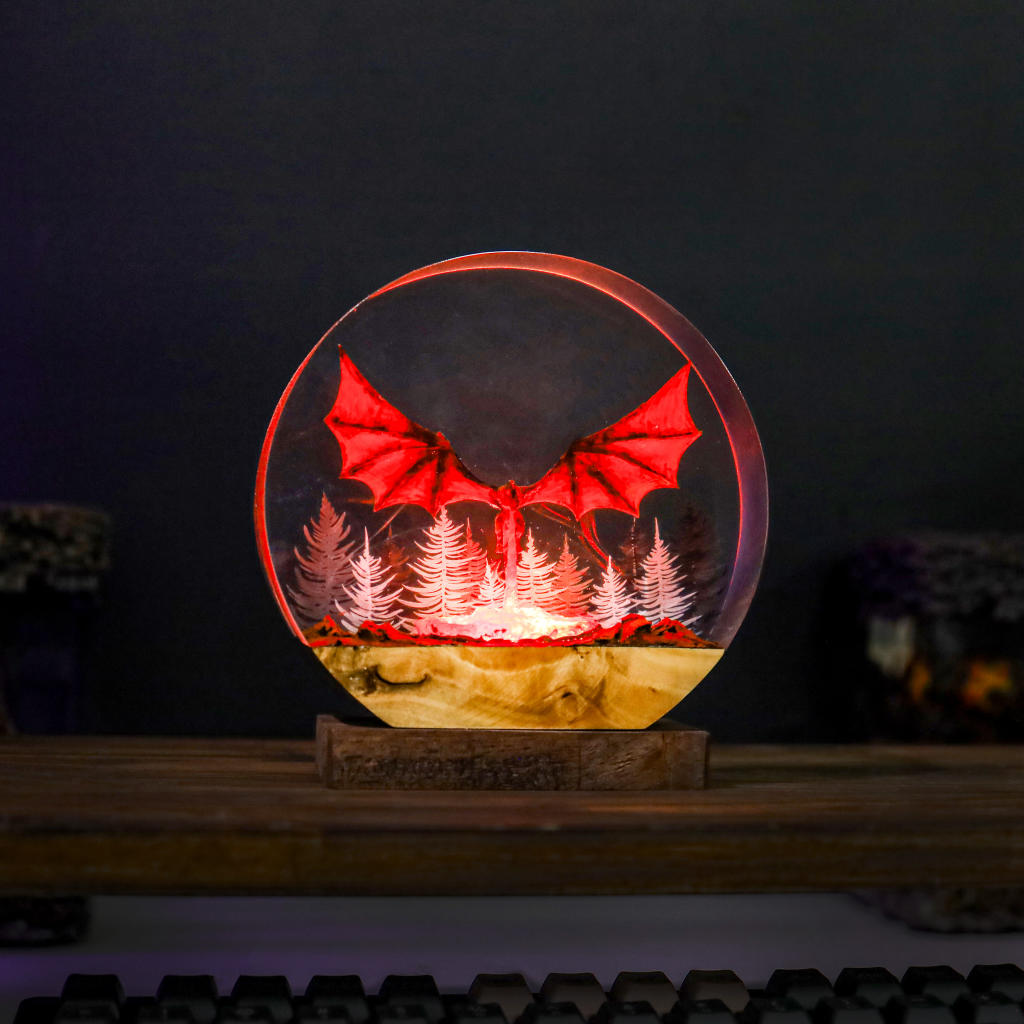 Dragon Breathing Fire Night Lamp - Image 7