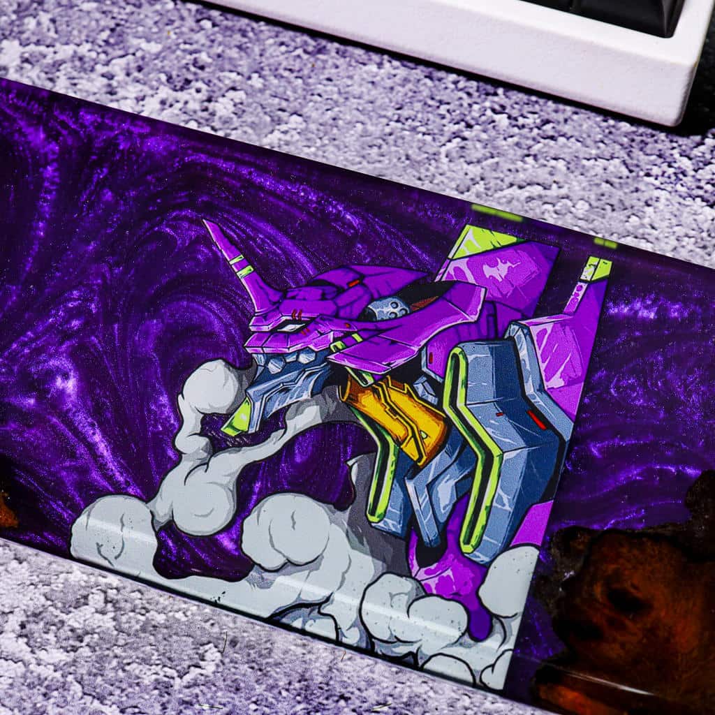 EVA-01 Evangelion Resin Wrist Rest - Image 4