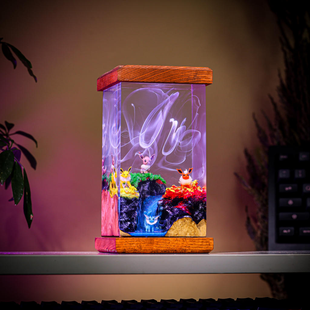Eevee Pokémon Evolution Epoxy Lamp - Image 6