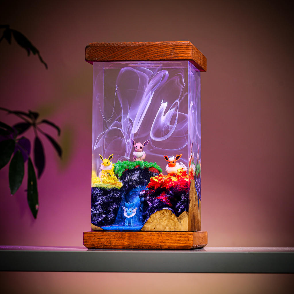 Eevee Pokémon Evolution Epoxy Lamp - Image 5