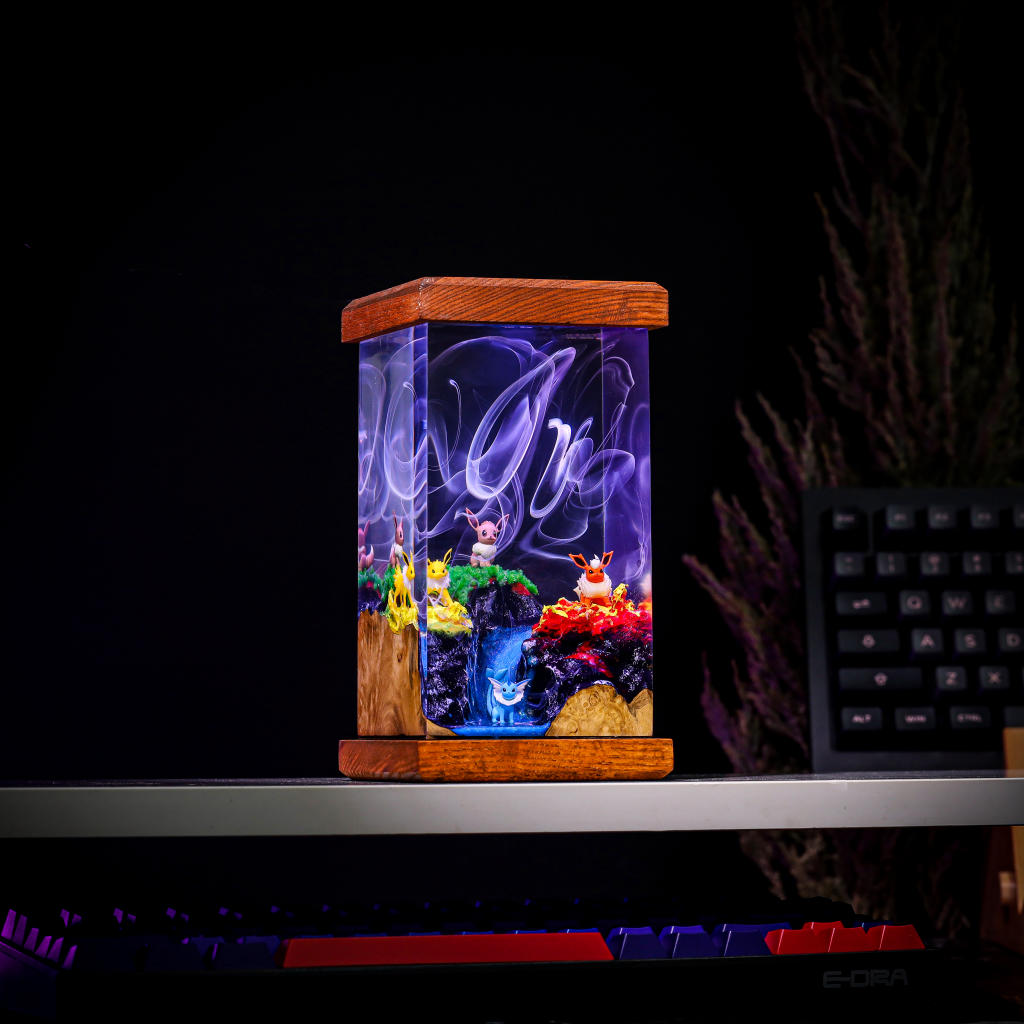 Eevee Pokémon Evolution Epoxy Lamp - Image 4