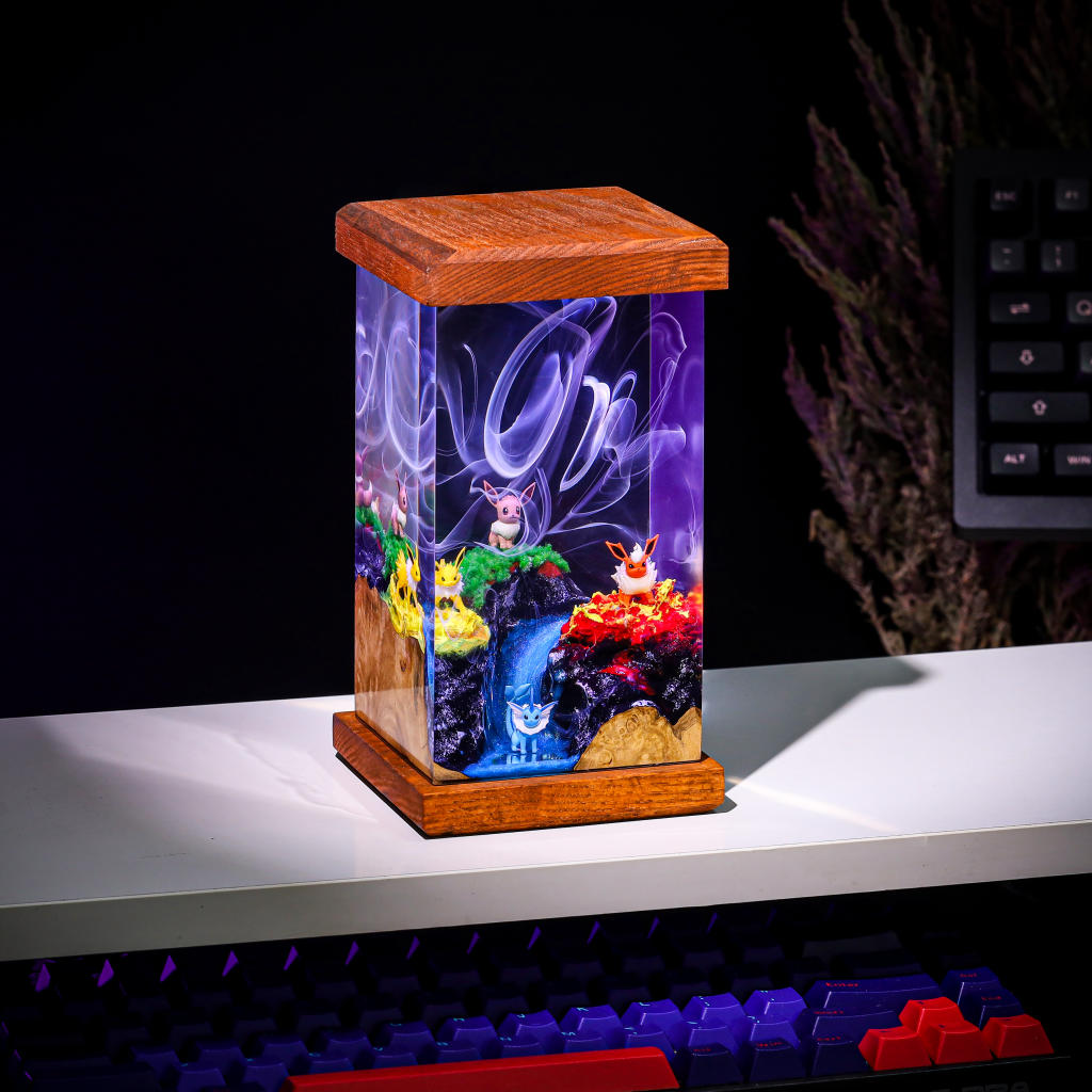 Eevee Pokémon Evolution Epoxy Lamp - Image 3