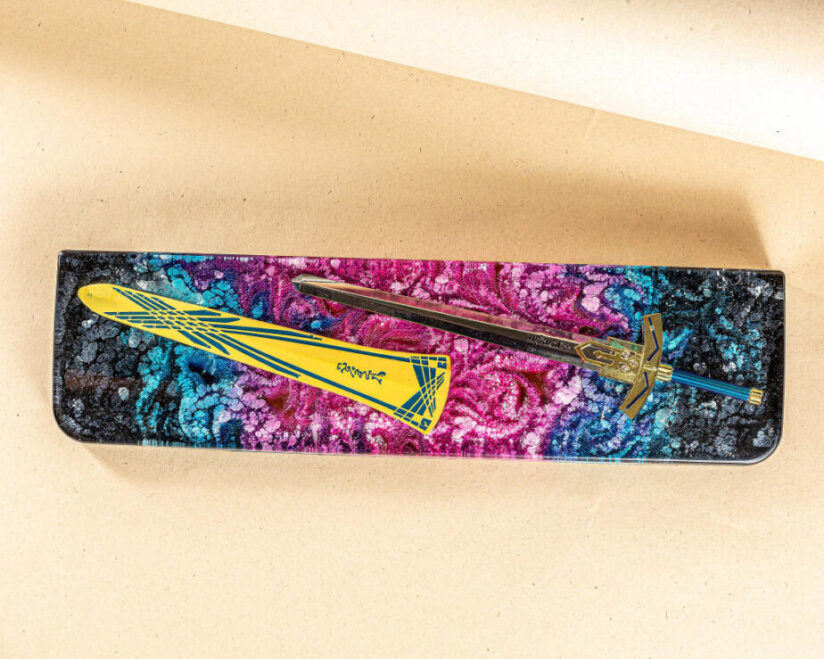 Yellow Excalibur Sword Wrist Rest