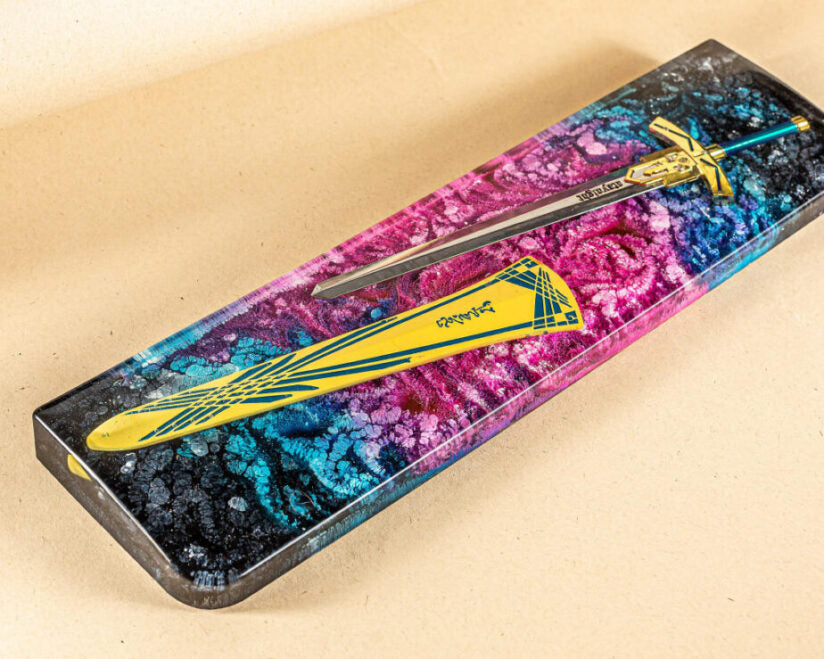 Yellow Excalibur Sword Wrist Rest - Image 3