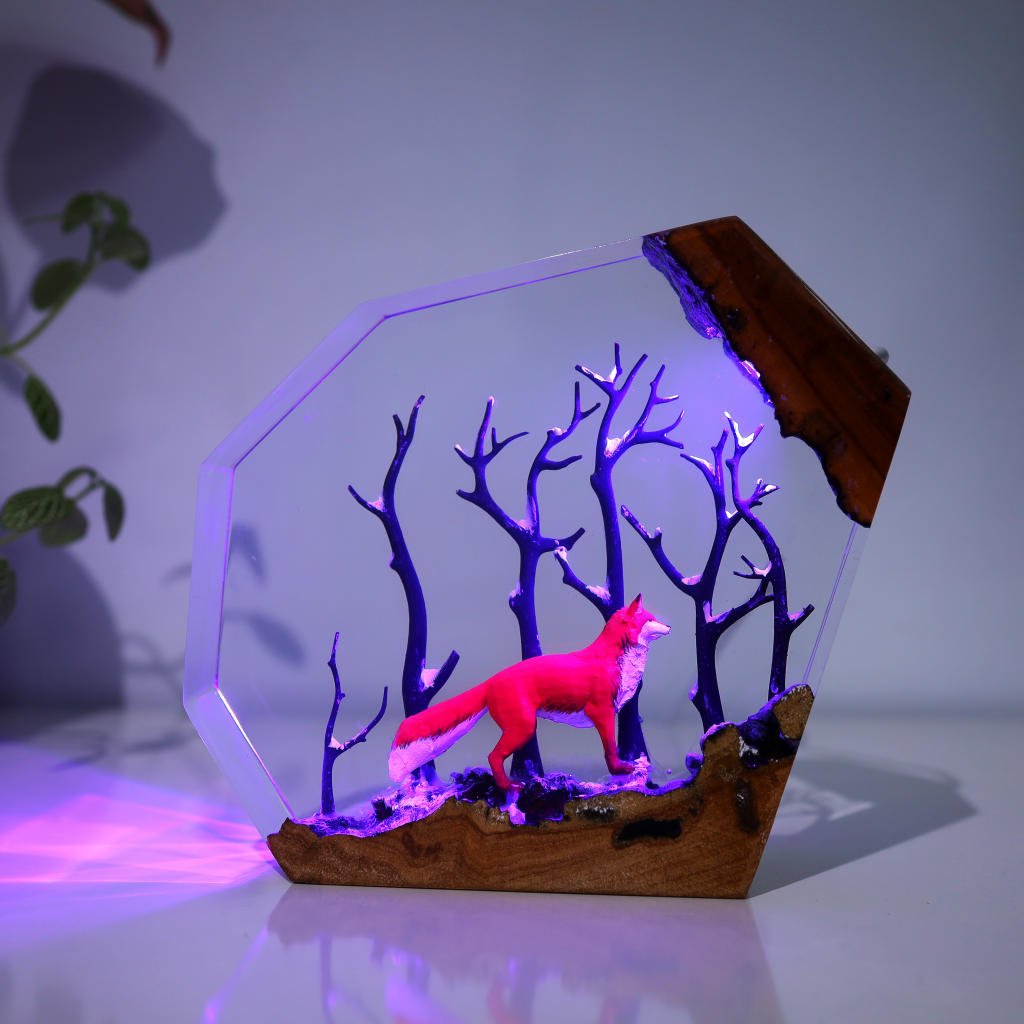 Fox in Forest Night Light - Image 11