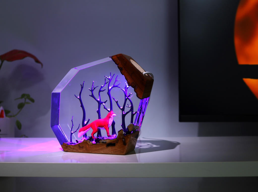Fox in Forest Night Light - Image 6