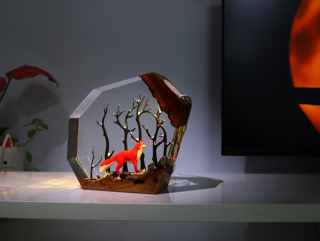Fox in Forest Night Light - Image 10