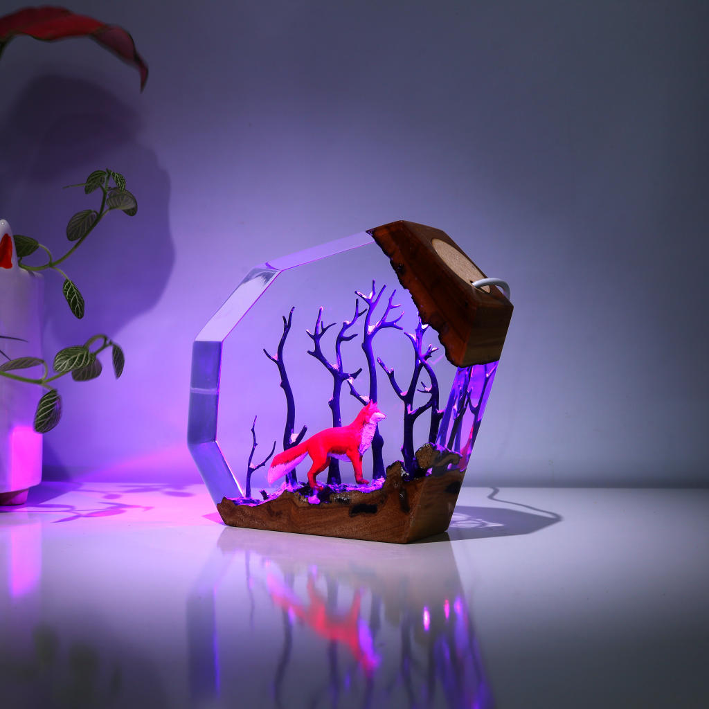 Fox in Forest Night Light - Image 5