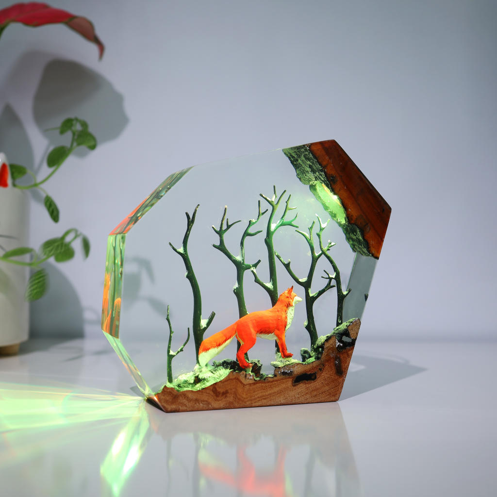 Fox in Forest Night Light - Image 2