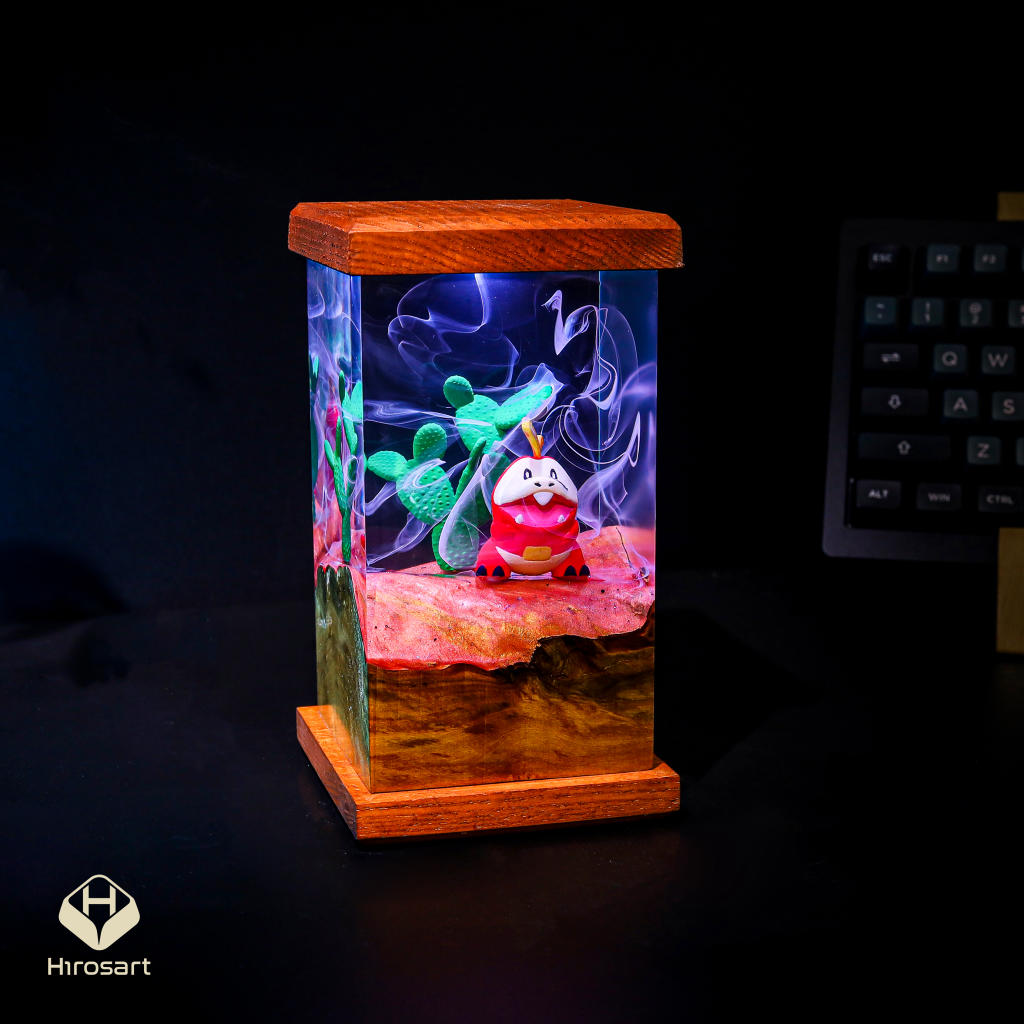 Fuecoco Pokémon Resin Lamp - Image 2