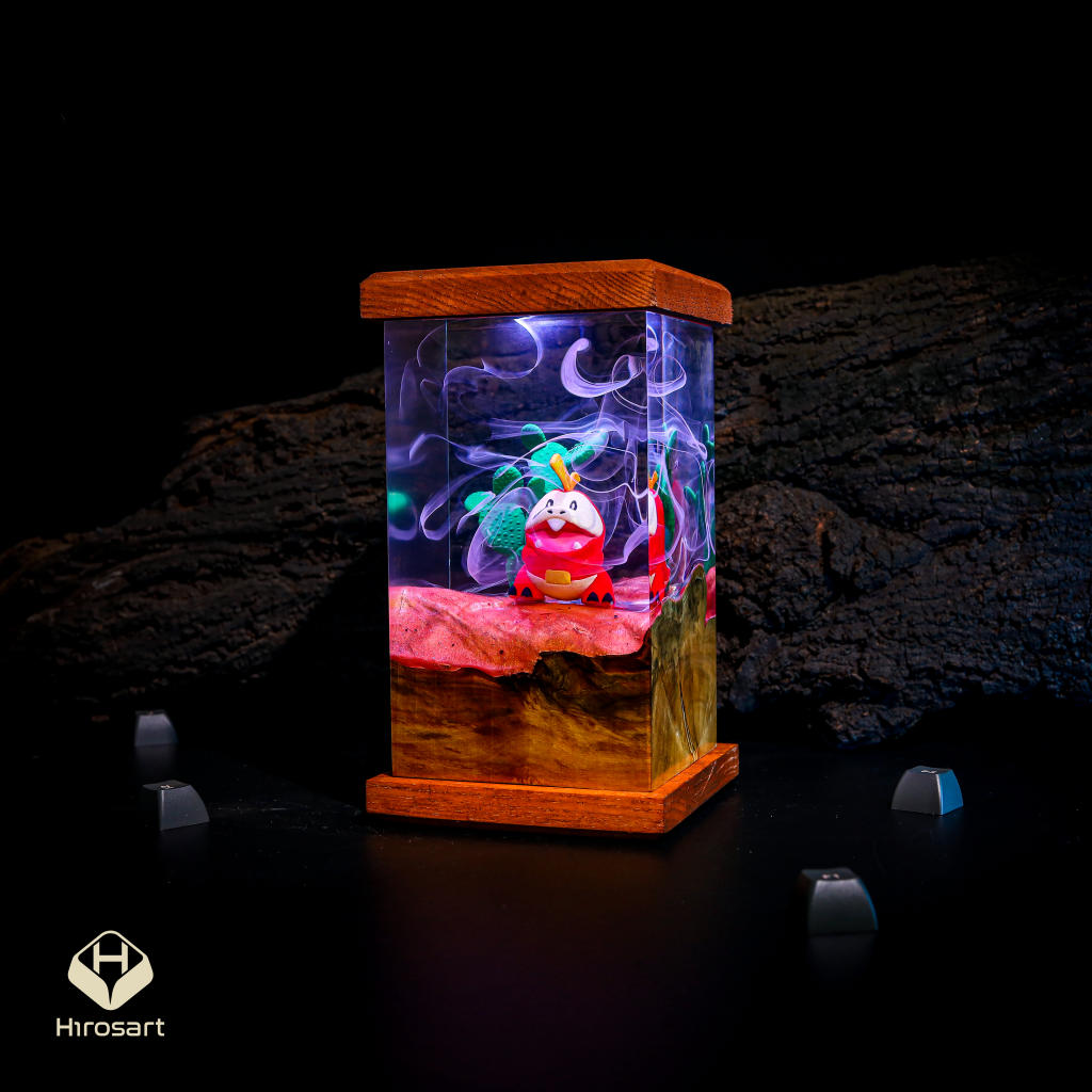 Fuecoco Pokémon Resin Lamp - Image 6
