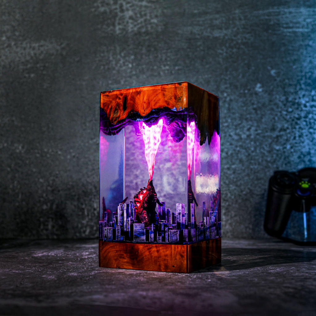 Godzilla Monster In The City Resin Night Light - Image 16