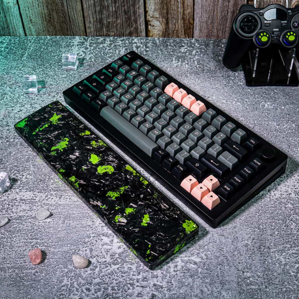 Green Marble Resin Wrist Rest - Image 3
