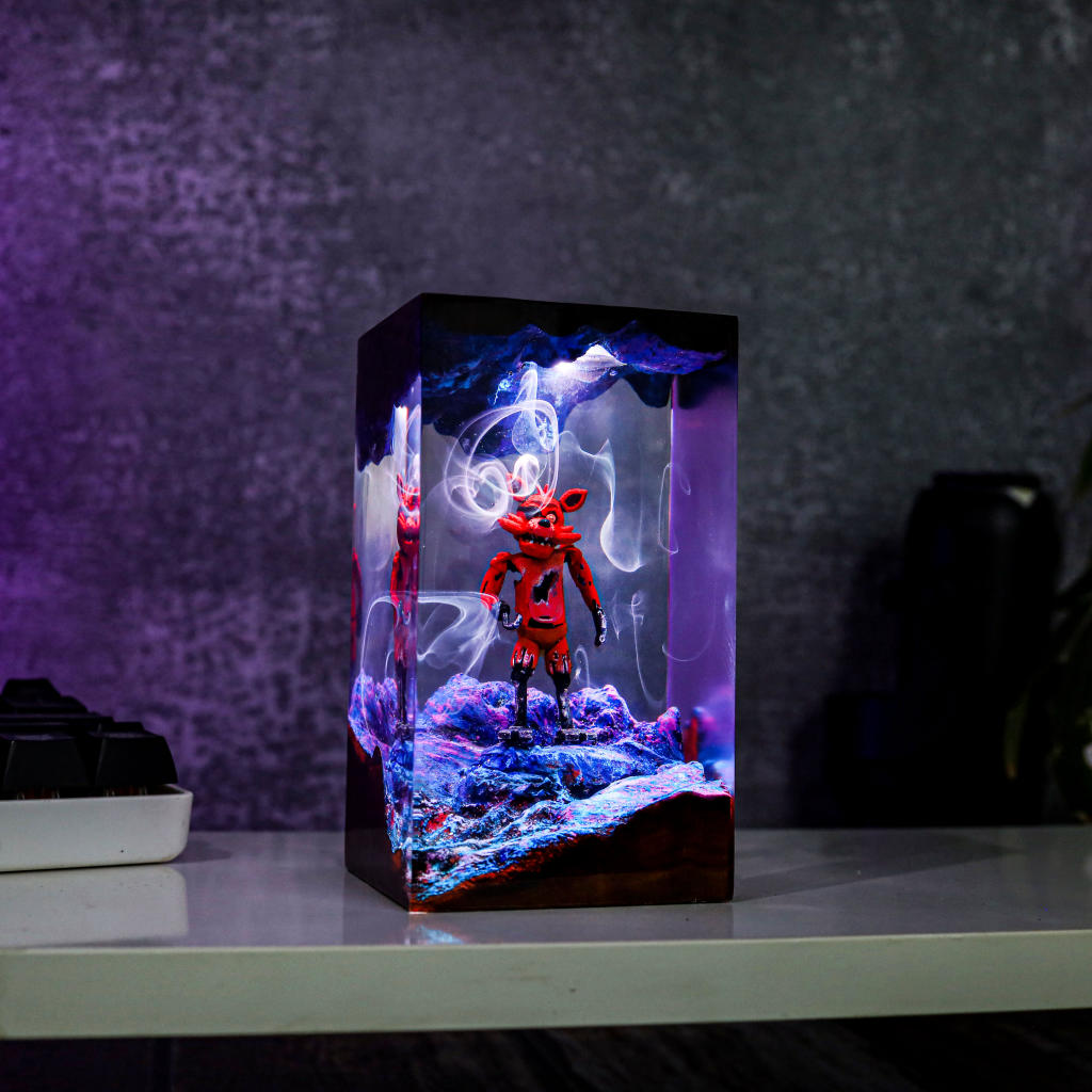 Halloween Foxy Fnaf Epoxy Lamp - Image 2