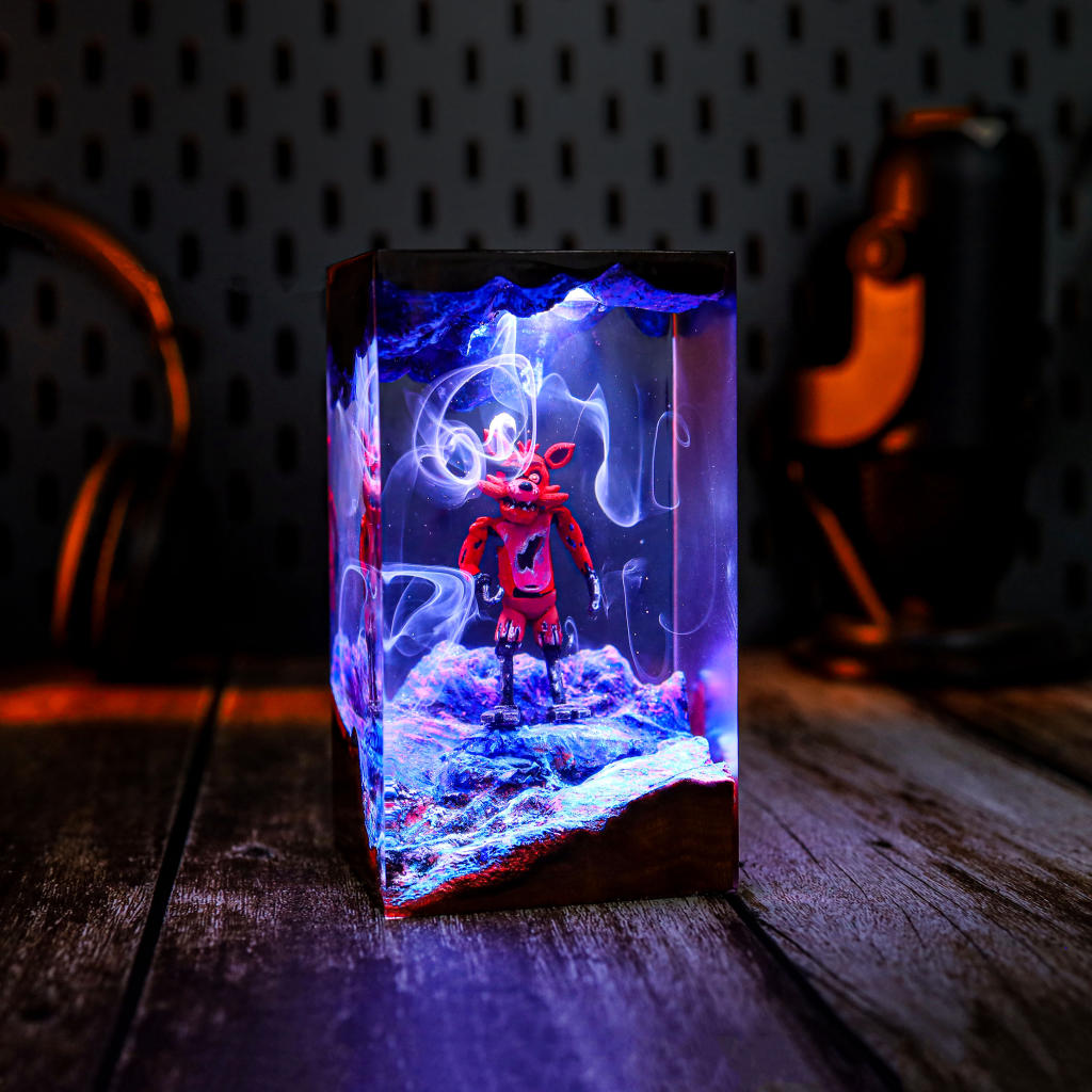 Halloween Foxy Fnaf Epoxy Lamp - Image 4