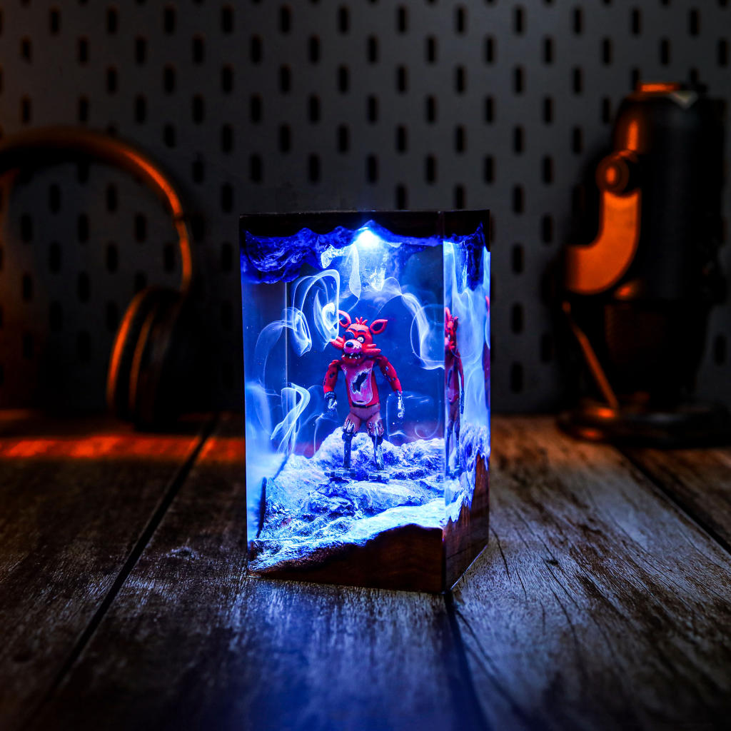 Halloween Foxy Fnaf Epoxy Lamp - Image 5