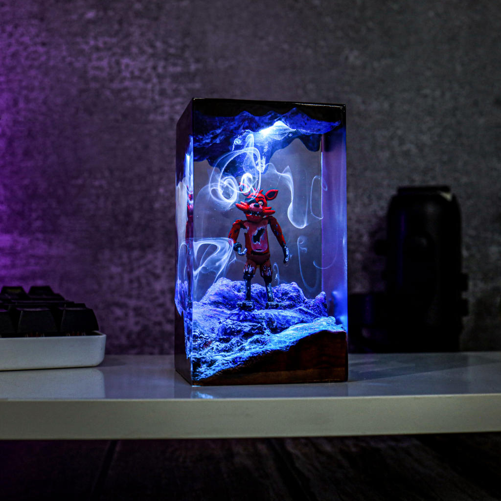 Halloween Foxy Fnaf Epoxy Lamp - Image 9