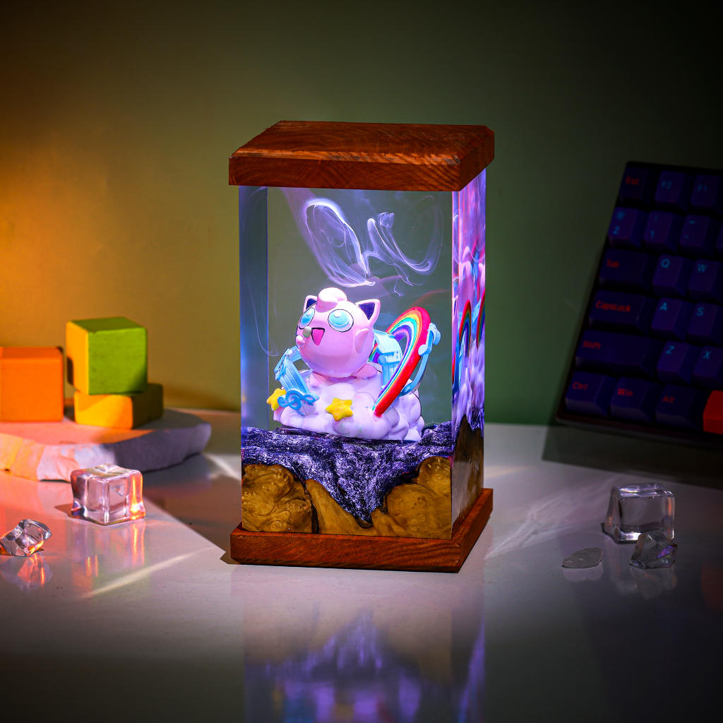 Jigglypuff Pokémon Resin Lamp - Image 3