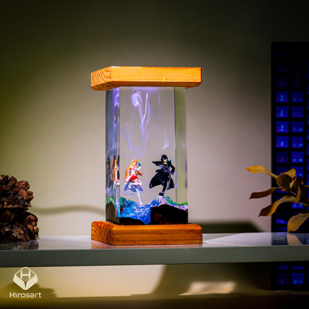 Kirito and Asuna Sword Art Online Epoxy Night Light - Image 7
