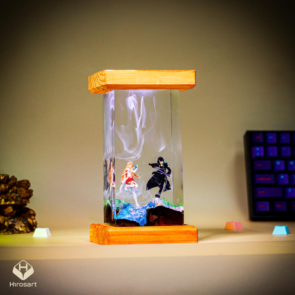 Kirito and Asuna Sword Art Online Epoxy Night Light - Image 6